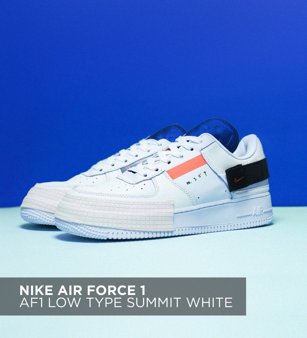 NIKE AIR FORCE 1 AF1 LOW TYPE N.345 SUMMIT WHITE