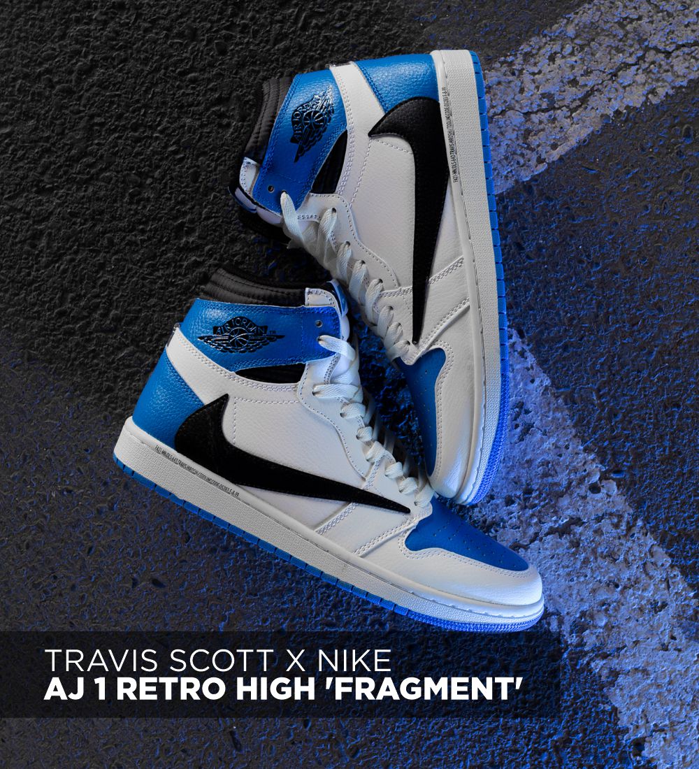 TRAVIS SCOTT X NIKE AIR JORDAN 1 RETRO HIGH 'FRAGMENT'